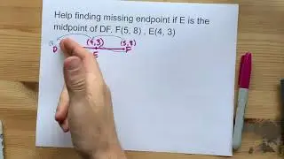 Find the endpoint given the midpoint