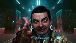 Мистер Бин попал в Cyberpunk 2077