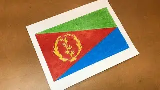 Eritrean Flag Drawing 🇪🇷