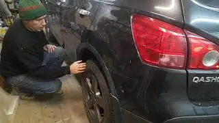 принцип замены тросика ручника ниссан кашкай