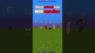 Which CURSED mob will SURVIVE? #shorts #minecraft #minecraftshorts