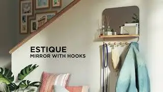 Estique Mirror with Hooks