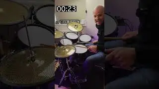 1 MINUTE DRUM LESSON: 1st 16th Note Groove