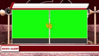 2 Window vs  NEWS format  - Green Screen -No copyright