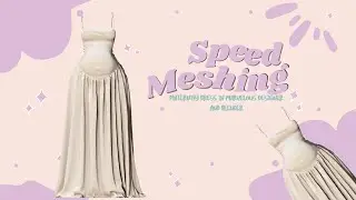 ✨Let’s mesh a dress using Marvelous Designer & blender ✨