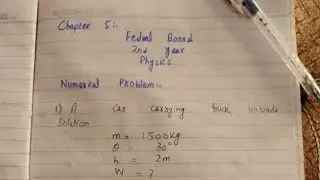 Fbise Physics new book 2024| Numerical problems ch 5| A car carrying truck unloads a 1500 kg car usi