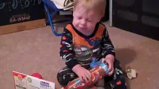 Connor Opening a Present