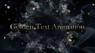 After Effects Tutorials | Golden Title Animation In After Effects