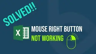 Excel right click not working