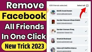 Facebook all friend unfriend in one click 2023 | How to delete all facebook friends in one click