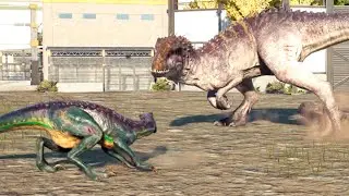 Indominus rex Vs All Dinosaur In California - Jurassic World Evolution 2