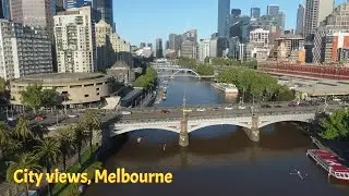 City views, Melbourne (drone)