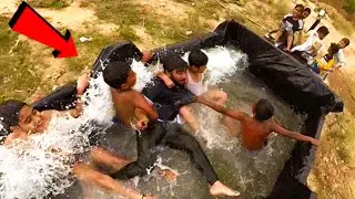 Tractor ke swimming pool me darr gaye 😂