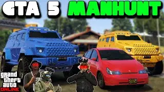 GTA 5 MANHUNT - PRIUS vs INSURGENTS ft. 