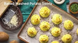 Baked Mashed Potato Swirls