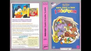 Ducktales: The Lost Crown of Genghis Khan Swedish VHS Closing (Disney) 1988