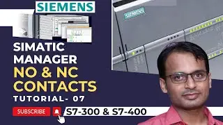 Siemens PLC Training 7 - Normally Open and Normally Closed Contact in Siemens PLC