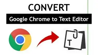 How to Convert Google Chrome into a Text Editor - Short Video