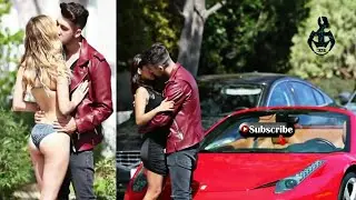 #kissingpranks #golddigger #Ferrari kissing prank..Ferrari gold digger edition