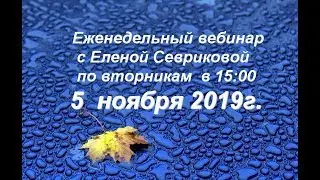 05.11.19 Вебинар с Еленой Севриковой АКЦИИ.НОВОСТИ.МЕРОПРИЯТИЯ.
