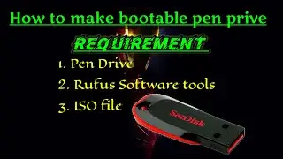 How to make bootable pen drive - Hindi