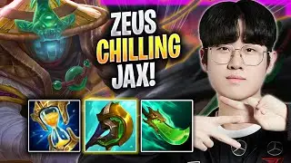 ZEUS CHILLING WITH JAX! - T1 Zeus Plays Jax TOP vs K'sante! | Season 2023