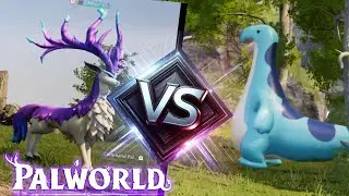 Palworld - Eikthyrdeer VS Chillet, Relaxauras, Cinnamoth