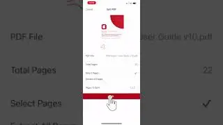 How to Split PDF in multiple pages by PDF Export App in iPhone & iPad