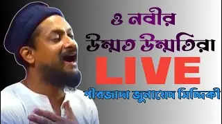 🔴 Live জুনায়েদ সিদ্দিকীর জলসা / junaid siddiqui jalsa / junaid siddiqui gojol / Farhan YouTube Waz