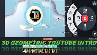 How To Make Geometric YouTube intro in Kinemaster | 3D Geometric YouTube intro kse bnye| intro maker