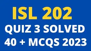 Isl202 Quiz 3 Solution 2023 | isl 202 | isl 202 quiz 3 solved | isl 202 quiz online || isl202 quiz3