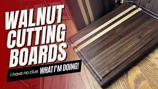 First Time Making A Walnut Edge Grain Cutting Board | Woodworking Projects | Christmas Gifts