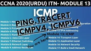 ICMP4 & ICMPv6 (NA, NS, RA, RS, Ping, Tracert ) | ITN - Module 13 | FREE CCNA 200-301 (Urdu/Hindi)
