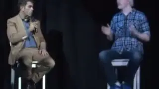 Julian Assange talking about Google in hologram