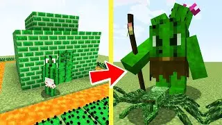 НУБ КАКТУС ПРОТИВ ЗЛАЯ ВЕДЬМА В МАЙНКРАФТ ! НУБИК И 100% ТРОЛИНГ ЛОВУШКА Minecraft
