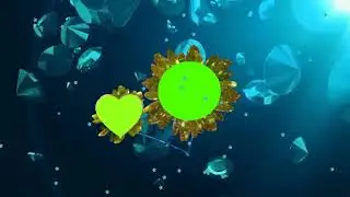 Green screen background flower animation effects video