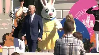 Joe Biden Almost Gets Lost Without Easter Bunny Telling Him Where To Go