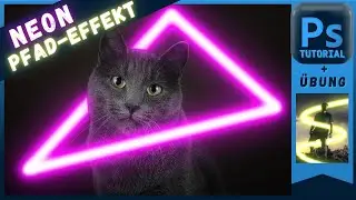 Leuchtende Neon-Effekte auf Pfaden in Photoshop - Tutorial + Übung