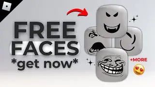 HURRY! GET NEW FREE FACES ON ROBLOX NOW! 🤩🥰