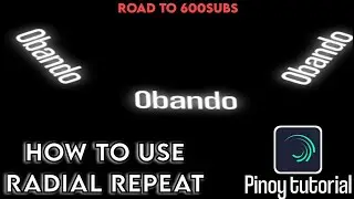 How To Use Radial Repeat For Clean Edit | Alight Motion Tutorial | JocellObandoPH