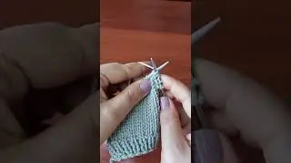 как закрыть петли изнаночной глади или платочной вязки #knitting