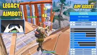 OG Fortnite Win with Legacy Aimbot Settings + PS5 Controller Handcam (Non Claw No Paddles)