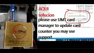 please use UMT card manager to update card counter you may use support