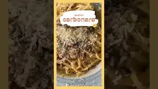 Paste Carbonara cu smantana si ciuperci #shorts
