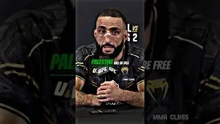 🇵🇸Belal Muhammad shows support for Palestine🔥#belalmuhammad #shorts #muslim #fyp #palestine #UFC
