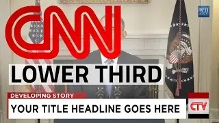 CNN Style Lower Third Animation Tutorial (Sony Vegas)