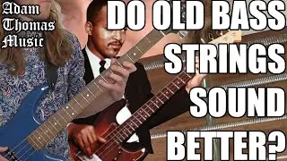 10 YEAR OLD BASS STRINGS VS NEW BASS STRINGS! Do Old Bass Strings Sound Better Than New Strings?