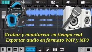 Audio elements apk / monitoreo en tiempo real /conectar microfono externo/grabar y exportar 😎🎸🎤🎛🎹🥁