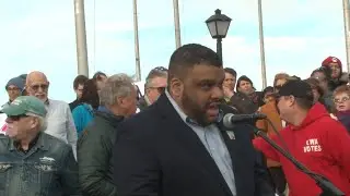 Rally at Caven Point in Liberty State Park