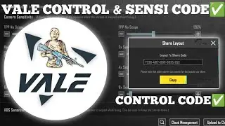 (2023) VALE PUBG SENSITIVITY CODE/ VALE PUBG CONTROL CODE/ 